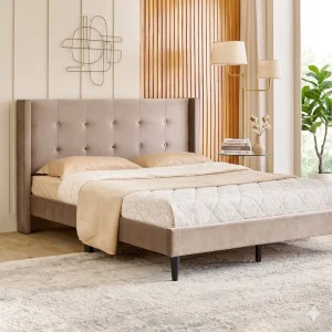 Helios Bravo Betty Queen Bed – Brown